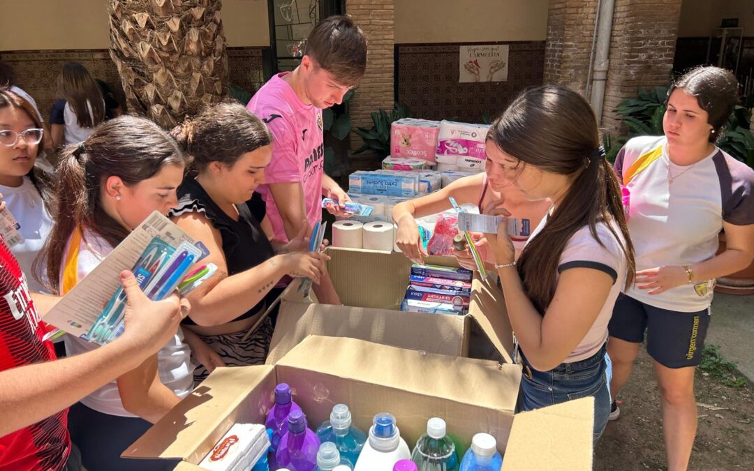 Rotundo éxito en la campaña solidaria con una gran recogida de productos de higiene.